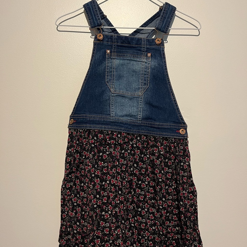 Jordache Denim and Floral Kids Overalls